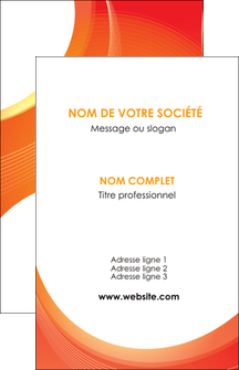 imprimerie carte de visite web design orange fond orange colore MIFBE75611