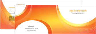 exemple depliant 2 volets  4 pages  web design orange fond orange colore MIFBE75617