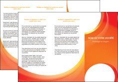 modele en ligne depliant 3 volets  6 pages  web design orange fond orange colore MIFBE75627