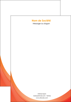 personnaliser modele de tete de lettre web design orange fond orange colore MIFBE75633