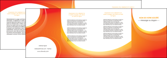 exemple depliant 4 volets  8 pages  web design orange fond orange colore MIFBE75643