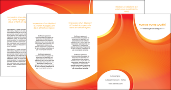 faire depliant 4 volets  8 pages  web design orange fond orange colore MIFBE75647