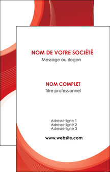 faire carte de visite web design rouge couleur colore MIF75663