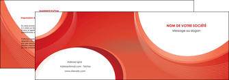 impression depliant 2 volets  4 pages  web design rouge couleur colore MIF75669
