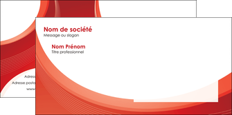 personnaliser modele de enveloppe web design rouge couleur colore MIF75691