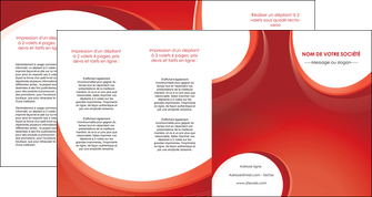 modele en ligne depliant 4 volets  8 pages  web design rouge couleur colore MIF75699