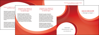 creer modele en ligne depliant 4 volets  8 pages  web design rouge couleur colore MIF75701