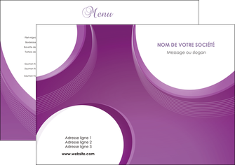 exemple set de table web design violet fond violet courbes MLIGCH75705