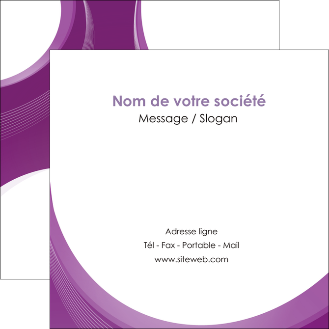 imprimer flyers web design violet fond violet courbes MLIGCH75739