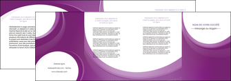 modele en ligne depliant 4 volets  8 pages  web design violet fond violet courbes MLIGCH75747