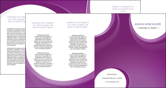 cree depliant 4 volets  8 pages  web design violet fond violet courbes MLIGCH75751