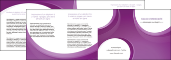 faire modele a imprimer depliant 4 volets  8 pages  web design violet fond violet courbes MLIGCH75753