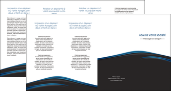 creer modele en ligne depliant 4 volets  8 pages  web design fond noir bleu abstrait MLIGBE76021