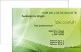 faire carte de visite graphisme texture double couleur vert fonce MLGI7711