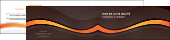 realiser depliant 2 volets  4 pages  web design orange gris texture MLIGBE77203