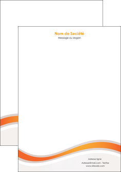 personnaliser modele de tete de lettre web design orange gris texture MLIGBE77207