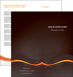 faire modele a imprimer depliant 2 volets  4 pages  web design orange gris texture MLIGBE77211