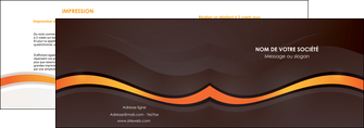 imprimer depliant 2 volets  4 pages  web design orange gris texture MLIGBE77231