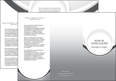 impression depliant 3 volets  6 pages  web design gris fond gris rond MLIG78975
