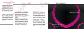cree depliant 4 volets  8 pages  web design noir fond noir violet MLIG79051