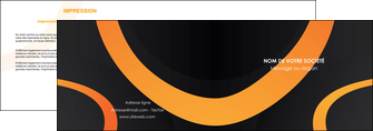 exemple depliant 2 volets  4 pages  web design noir orange texture MLGI79129