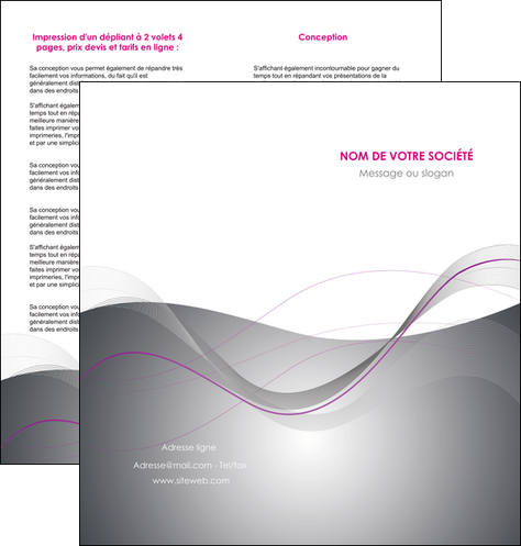 faire depliant 2 volets  4 pages  web design gris fond gris texture MIDBE79199