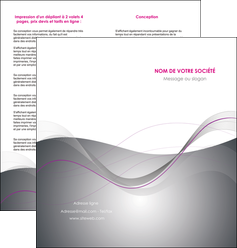 faire depliant 2 volets  4 pages  web design gris fond gris texture MIDBE79199