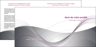 imprimerie depliant 2 volets  4 pages  web design gris fond gris texture MIDBE79201