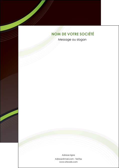 exemple flyers web design noir fond noir vert MID79225