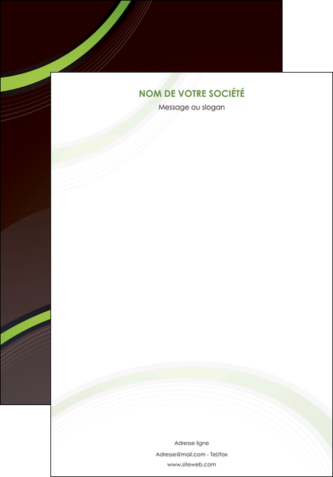 modele en ligne affiche web design noir fond noir vert MID79227