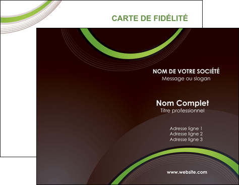 realiser carte de visite web design noir fond noir vert MID79231