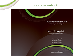 realiser carte de visite web design noir fond noir vert MID79231