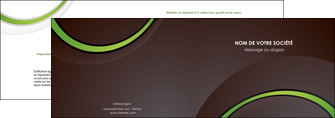 exemple depliant 2 volets  4 pages  web design noir fond noir vert MID79237
