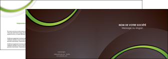 maquette en ligne a personnaliser depliant 2 volets  4 pages  web design noir fond noir vert MID79239