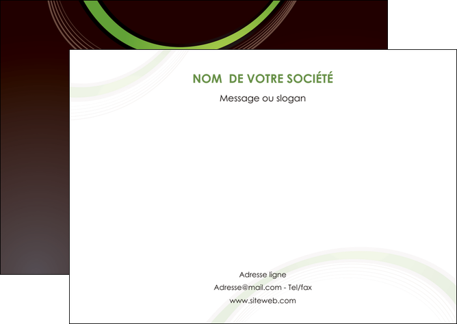 exemple flyers web design noir fond noir vert MID79249