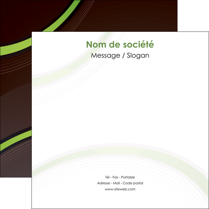 maquette en ligne a personnaliser flyers web design noir fond noir vert MID79253