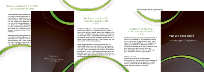 imprimer depliant 4 volets  8 pages  web design noir fond noir vert MID79271