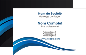 realiser carte de visite web design bleu couleurs froides gris MLIGBE79545