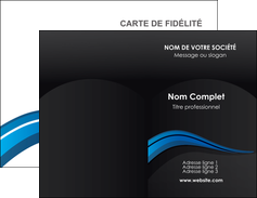 Impression impression carte de visite pelliculage brillant Web Design Carte commerciale de fidélité devis d'imprimeur publicitaire professionnel Carte de visite Double - Portrait