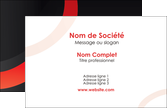 realiser carte de visite web design rouge rond abstrait MLGI79649