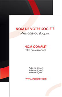faire carte de visite web design rouge rond abstrait MIF79681