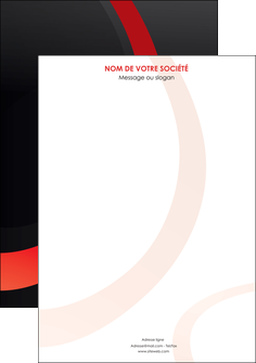 impression affiche web design rouge rond abstrait MIF79689