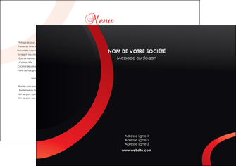 realiser set de table web design rouge rond abstrait MIF79691