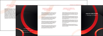 exemple depliant 4 volets  8 pages  web design rouge rond abstrait MIF79693