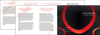 imprimerie depliant 4 volets  8 pages  web design rouge rond abstrait MIF79699