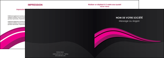 imprimer depliant 2 volets  4 pages  web design violet fond violet arriere plan MLIGBE80315