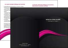 imprimerie depliant 2 volets  4 pages  web design violet fond violet arriere plan MLIGBE80337