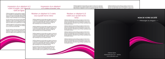 cree depliant 4 volets  8 pages  web design violet fond violet arriere plan MLIGBE80341