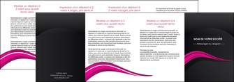 personnaliser maquette depliant 4 volets  8 pages  web design violet fond violet arriere plan MLIGBE80347