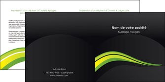 impression depliant 2 volets  4 pages  paysage vert gris nature MIFBE80379